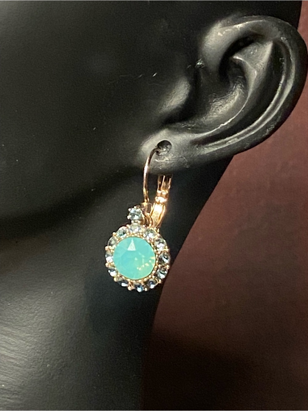 THEIA Earrings Elegant Gold Plated Crystal Cubic Zirconia